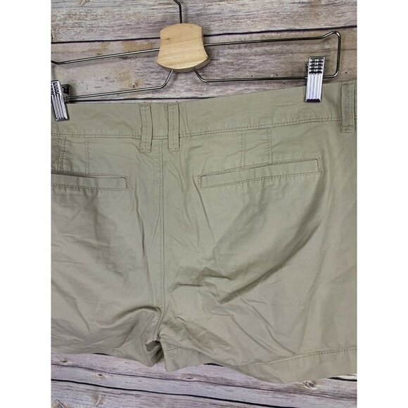 Old Navy Womens 12 Khaki Shorts Flat Front Chinos - Picture 7 of 10